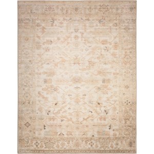 Nourison Vintage Washables Floral Distressed Non-Slip Indoor Rug - 1 of 4