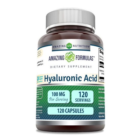 Amazing Formulas Hyaluronic Acid 100 Mg 120 Capsules - image 1 of 1