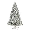 Nearly Natural 9-ft Flocked West Virginia Fir Christmas Tree with 650 Clear LED Lights and 1320 Bendable Branches - 3 of 4