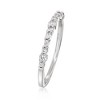 Ross-Simons 0.20 ct. t.w. Round and Baguette Diamond Ring in 14kt White Gold - 3 of 4