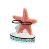 Saturday Knight Ltd South Seas Starfish And Shell Bath Toothbrush Holder - 4.58x2.6x3.97", Turquois - 4 of 4