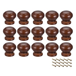 Unique Bargains Wood Corrosion-Resistant Dressing Table Cabinet Knobs 15 Pcs - 1 of 4