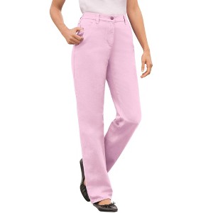 Woman Within Tall Perfect All-Cotton Back-Elastic Denim Jeans - 1 of 4