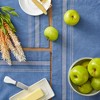 DII French Stripe Placemat Set 6 Piece, Blue Chambray, 13x19" - 2 of 4