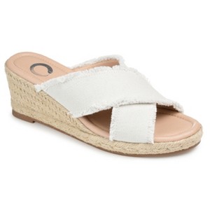 Journee Collection Womens Shanni Wedge Heel Espadrille Sandals - 1 of 4