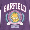 Girls' - Garfield - Collegiate Fitted Short Sleeve Graphic T-Shirt - 2 of 4