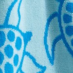 royal blue/teal turtle & stripe