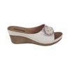 GC Shoes Naples Flower Comfort Slide Wedge Sandals - 2 of 4