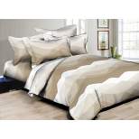 Better Bed Collection 300TC Valleys & Hills Taupe Duvet Set
