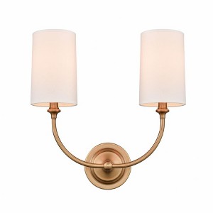 Giselle - 2 Light Wall Sconce In Industrial Style-16 Inches Tall and 15 Inches Wide - 1 of 1