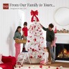 Best Choice Products Pre-Lit Premium Hinged White Artificial Christmas Pine Tree w/ Lights, Stand, PVC Branch Tips - 4 of 4