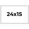 PosterPalooza | Textured White Picture Frame - UV Acrylic, Backing Board, Hanging Hardware Included - 2 of 4
