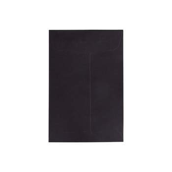 JAM Paper 6 x 9 Open End Catalog Envelopes Black 88095