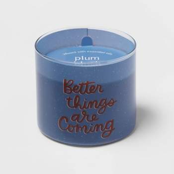 3-Wick 14oz Better Things are Coming Plum Blush Candle - Room Essentials™