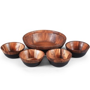 Noritake Kona Wood Accents 5-Piece Salad Set - 1 of 4