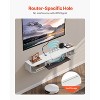 VEVOR Floating TV Stand, 47 in Wall Mount Entertainment Center with Cable Hole, Modern Floating TV Shelf with Storage Cabinet, White - 4 of 4