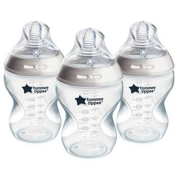 Tommee Tippee Natural Start Slow-Flow Breast-Like Nipple Anti-Colic Baby Bottle - 9oz/3pk