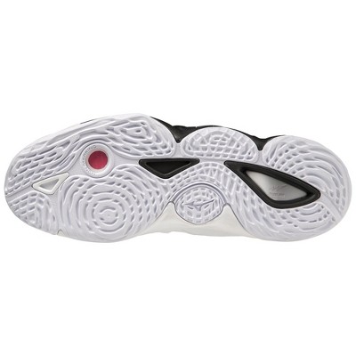 Mizuno Wave Momentum 3 Mid Unisex Volleyball Shoe, 11, White-Black — фото 2