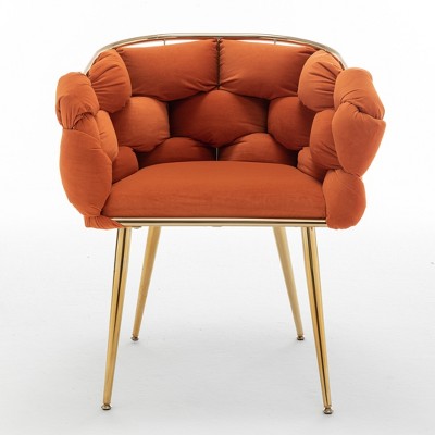 Luxury Modern Simple Leisure Velvet Sofa Chair Bedroom Vanity Chair Make up Chair