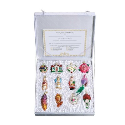 Old World Christmas 4.75 In Bride's Collection Ornament Set Marriage Love Wed Tree Ornaments