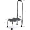 Step Stool with Handle Sturdy Chrome-Plated Steel, 330 lbs Capacity for Adults & Seniors Perfect for Bed, Bathroom & Kitchen Use MedicalKingUsa - 2 of 4