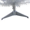 Northlight 4' Holographic Silver Tinsel Slim Artificial Christmas Tree - Unlit - 4 of 4