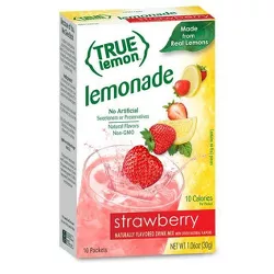 True Lemon Strawberry Lemonade Sticks - 10pk/0.106oz