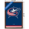 Trends International NHL Columbus Blue Jackets - Logo 21 Framed Wall Poster Prints - 3 of 4