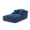 AENKYO Oversized Sleeper Sofa Bed & Cloud Lounge Chair, 2 Pillows Corduroy Upholstered Sofa No Assembly Required for Living Room - 4 of 4