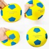 Anywhere Sports: Silent Soccer Ball - 8" Yellow& Blue Squishy Foam Ball, Size 4 - 4 of 4