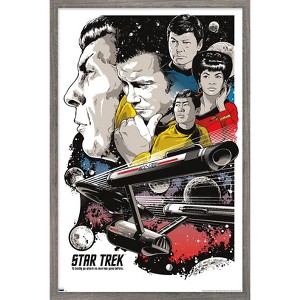 Trends International Star Trek: Universe - Joshua Budich Illustration Framed Wall Poster Prints - 1 of 4