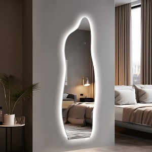 55"x24" 3 Color of Infinity Mirror, Metal Dimmable LED Bathroom Vanity Mirror for Bathroom, Bedroom Entryway, Living/Dressing Room - 1 of 4