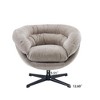 NicBex Chenille Accent Chair with Metal Base Frame,Modern Swivel Chair with Removable Cushion for Bedroom,Reading Room - 4 of 4
