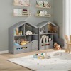 Kids Bookshelf, Toy Storage Organizer, Wooden Toddler Bookcase w/Motion Sensor Light for Kids - 4 of 4
