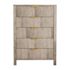 Dresser for Bedroom,Fluted 5 Drawers Dresser,45" Tall Modern Chest of Drawer,Modern Farmhouse Chest of Drawers,Wood Drawer Organizer for,Hallway - 2 of 4