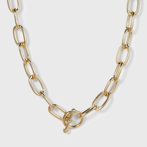 link chain necklace gold