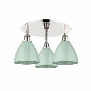 Ballston Dome - 3 Light Flush Mount In Industrial Style-10 Inches Tall and 19.25 Inches Wide - 1 of 1