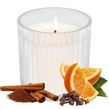 21.5oz Large Hourglass Jar Candle Warm Woods Trilogy - Woodwick