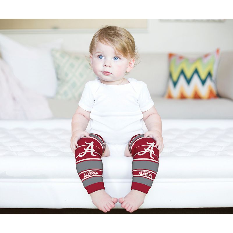 Baby Fanatic Officially Licensed Toddler & Baby Unisex Crawler Leg Warmers - NCAA Alabama Crimson Tide, 5 of 7
