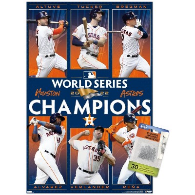 Trends International MLB Houston Astros - Minute Maid Park 22 Unframed Wall  Poster Print Clear Push Pins Bundle 22.375 x 34