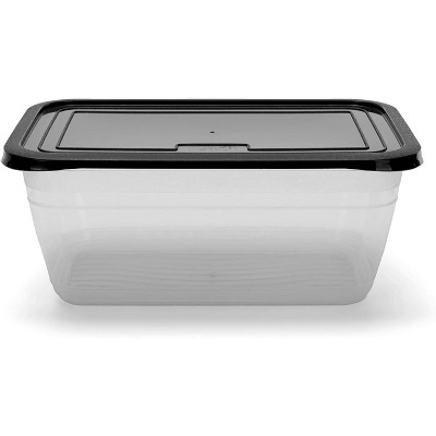 Food Storage Containers (Large 4L, 6 Piece - 3 Lids, 3 Containers)