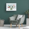 Canvas Wall Art - MAKIKO 'Christmas Penguins' Wall Art for Living Room, Bedroom, or Office Décor by Trademark Fine Art - 19 x 14 Inches - 4 of 4