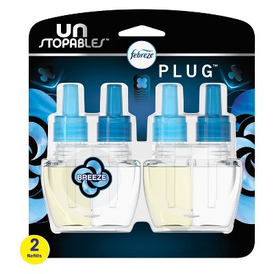 Unstopables Plug Refill with Fade Defy Technology Air Fresheners - Breeze - 1.75 fl oz/2ct