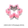 Unique Bargains Biscuit Cutter Medium Snowflake Cookie Cutter Hand Washable Stainless Steel Plastic 2.8"x3.2"1.6" 1Pcs - 3 of 4