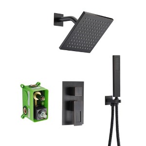 SUMERAIN Oil Rubbed Bronze Shower System, Rough-in Valve Included and Full Metal Components - 1 of 4