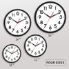 Aoibox 10 Inch Silent Non-Ticking Wall Clock, Analog Modern Design for Office, Home, Bathroom, Kitchen, Bedroom, School, Living Room (Black) - 2 of 4