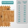 Sorbus 3/8-Inch Thick 96 Sq. Ft. Wood Grain Floor Foam EVA Interlocking Mats Tiles w/ Borders - for Home, Playroom, Basement, Trade Show - 3 of 4