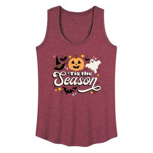 Women's - Instant Message - Tis The Season Fall Graphic Racerback Tank - 1 of 4