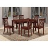 Kings Brand Furniture - Kurmer Rectangular Wood Dining Room Kitchen Table, Cappuccino - 3 of 3