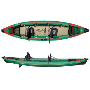 Waimea Bay Seawolf 12.8' 2-Seater Rigid Inflatable Kayak - Durable Fishing Kayak With 900lb Capacity, PVC Double Drop Stitch, Fits In Backpack - 1 of 4